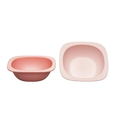 Immagine di nip Eat Green Eco Bio: senza melamina e BPA, lavabile in lavastoviglie, adatto al microonde, 2 pezzi, arancione