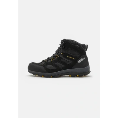 Immagine di Jack Wolfskin VOJO 3 Texapore MID Scarpa da hiking, Uomo, Taglia: 42, Black/burly yellow Pelle e tessuto