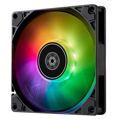 Immagine di SilverStone SST AS90B ARGB Air Slimmer Ventola sottile 92 mm con prestazioni migliorate, PWM ed effetto luminoso