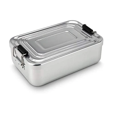 Immagine di ROMINOX Contenitori per Il Pranzo, Alluminio (Lucido), Argento Brillante, Medium