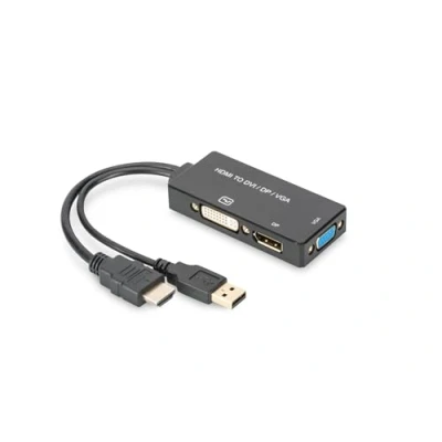 Immagine di Digitus AV Convertitore AK 330403 002 S [HDMI DVI, VGA, DisplayPort] 3840 x 2160 Pixel