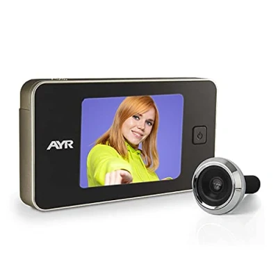 Immagine di AYR 752 M Spioncino digitale, nichel opaco e cromo brillante, per porte in alluminio