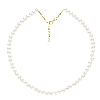 Immagine di Kikuo Collana di perle imitate per Donne E Ragazze, moda classico circolari bianche artificiali sposa gioielli, Regalo compleanno anniversario, 6mm