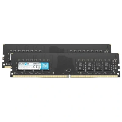 Immagine di BRAINZAP Memoria RAM da 32 GB (2 X 16 GB) DDR4 DIMM PC4 2400T UA2 11 2Rx8 2400 MHz 1.2 V CL17 Computer PC Unbuffered Non ECC
