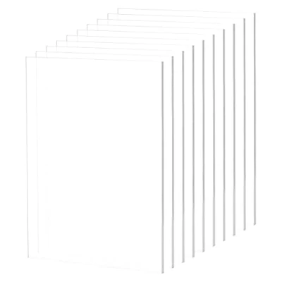 Immagine di 10 Ppezzi Fogli Acrilici Trasparenti, Pannello Acrilico per Cornice, Pannelli in A4, Vetro Display, Foto, Visualizzazione di Progetti, Pittura