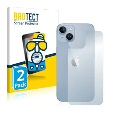 Immagine di brotect Pellicola Protettiva Opaca per Apple iPhone 14 (Posteriore) Anti Riflesso (2 Pezzi)