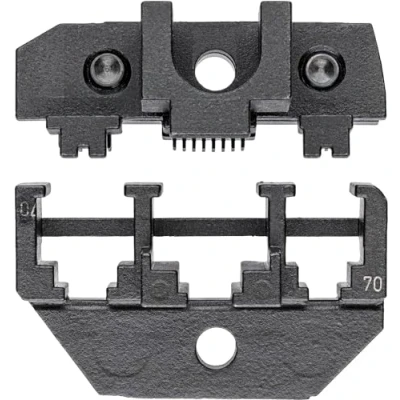 Immagine di Knipex Werk 97 49 70 Matrice di crimpaggio Spina modulare (Western) RJ10, RJ11, RJ12, RJ45 Adatto per marchio (Pinze) 43 200, E, E