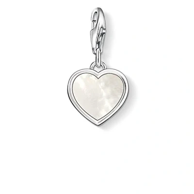 Immagine di Thomas Sabo Ciondolo da Donna, Argento 925, Pearl Heart Outlined with Silver