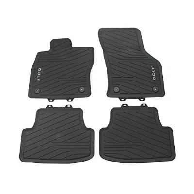 Immagine di Volkswagen 5H106150082V Tappetini in Gomma Premium per Tutte Le Stagioni, 4 Pezzi, con Scritta Golf, Non Adatti Mild Hybrid MHEV (codice PR 0K4)