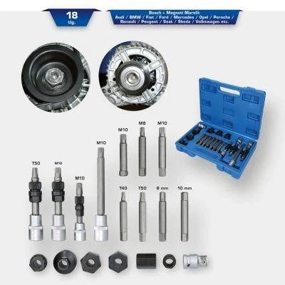 Immagine di KS TOOLS BT571020 Kit attrezzi montaggio, Disp. ruota libera alternatore