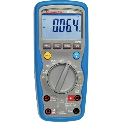 Immagine di Multimetrix DMM 240 Multimetro portatile digitale Impermeabile (IP67) CAT III 1000 V, IV 600 V Display (Counts): 40000