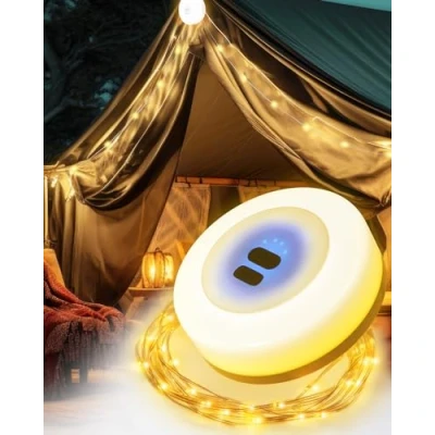 Immagine di BrightArk Stringa Luminosa Portatile Catena Esterno Campeggio 10M, di Luci da Impermeabile, Corda Campeggio, per Esterni