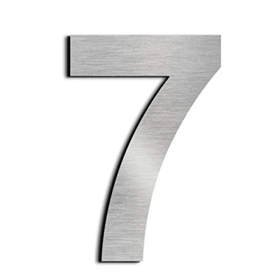 Immagine di nanlyiau Numeri civici Numero di Acciaio civico esterno in Solido Inossidabile 304,Aspetto Fluttuante, 6in/15.3cm(7)