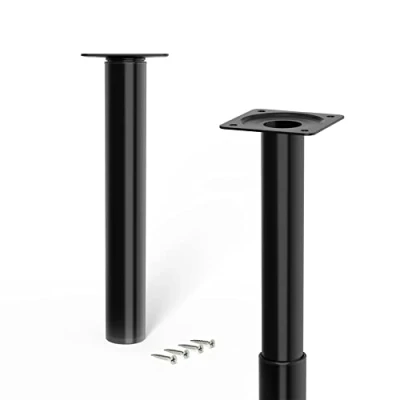 Immagine di LouMaxx piedini per mobili neri Ø 30 mm regolabili in altezza 210 350 portata fino a kg Set di 4 con viti incluse