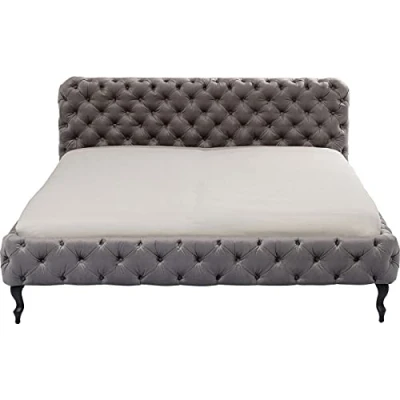 Immagine di Kare Letto Desire 180 x 200 cm Velluto, Grigio/Argento