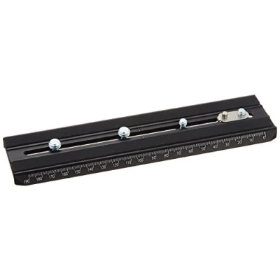 Immagine di Manfrotto 357PLONG Piastra per Testa con Attacco Rapido 1/4&quot; 3/8&quot;per Video, in Alluminio, Nero