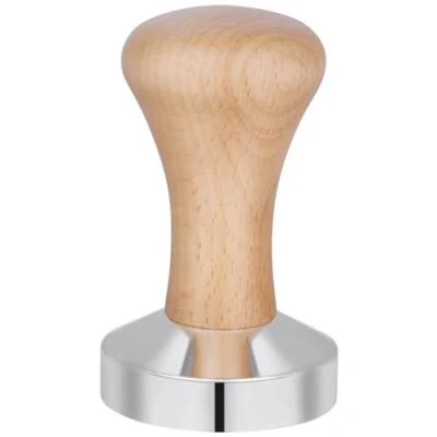 Immagine di Vicloon caffè Tamper, Pressino per 51mm Tamper Caffe con Base in Acciaio Inox Manico Legno, Espresso La Pressatura, Accessori Barista