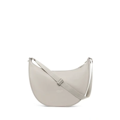 Immagine di LARKSON Borsa a Tracolla Donna Beige Solveig Large Grande in Stile Mezzaluna Borse Spalla Elegante e Casual Regolabile Marsupio alla Moda Impermeabile
