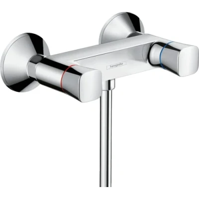 Immagine di hansgrohe Logis 71263000 Miscelatore manuale per doccia a 2 maniglie installazione vista, cromato
