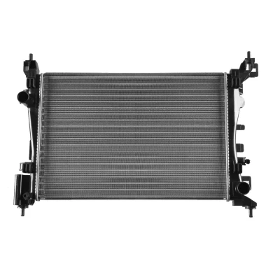 Immagine di NRF 53115 Radiatore motore Alluminio 540 378 23 Alette di raffreddamento montate meccanicamente OPEL: Corsa D Hatchback, E Hatchback