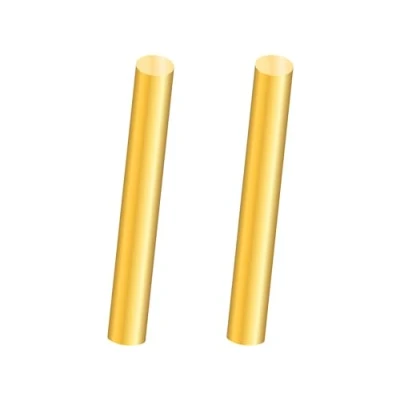 Immagine di iMeistek Asta in ottone, diametro 8 mm, lunghezza 100 ottone massiccio, per tornio bar, modelli RC fai da te (2 pezzi)