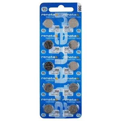 Immagine di RENATA Pila bottone ossido d&#039;argento 366 1.55V 40mAh Blister x 1