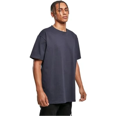 Immagine di Build Your Brand Heavy Oversize Tee, Maglietta a Maniche Corte Uomo, Blu (Navy Blue), XL