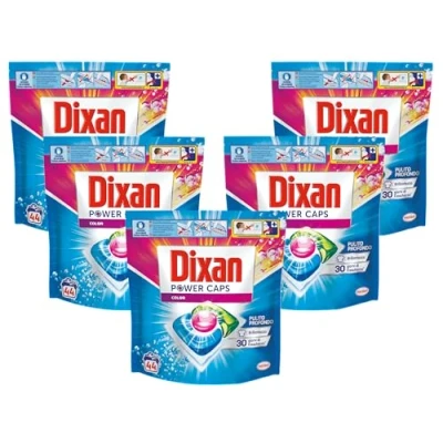 Immagine di Dixan Power Caps Color, Detersivo Lavatrice in Capsule, 5 x 44 capsule lavaggi