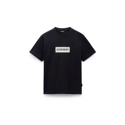 Immagine di Napapijri BOX LOGO Tshirt con stampa, Uomo, Taglia: 3XL, Black