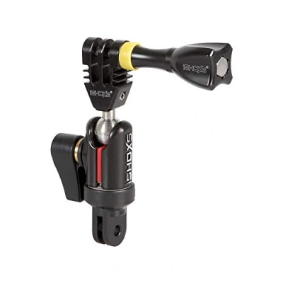 Immagine di iSHOXS Swivel Module con Alu ProFork prolunga rotante in alluminio testa a sfera per supporti Action Camera adatto GoPro e sistemi Cam compatibili