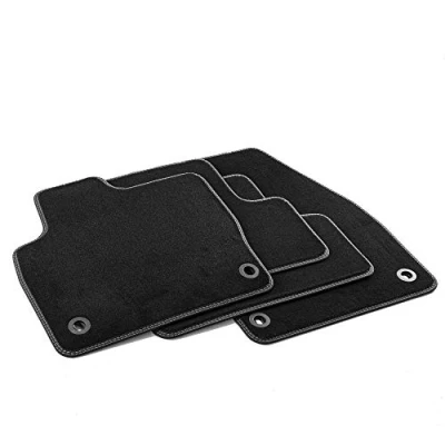 Immagine di MTM PRO 1850 Tappetini per Land Rover Evoque I 07.2011&gt;03.2019 , su Misura in Velluto, Bordi Similpelle e Doppia Impuntura Cromata