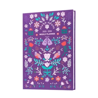 Immagine di Grupo Erik: Agenda 2025 2026 Natura in Fiore, settimanale 2026, 17 mesi, Formato A5 14,8 x 21 cm, Weekly Planner Fiori