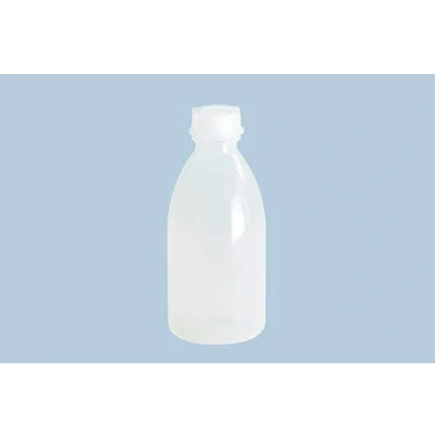 Immagine di hünersdorff Bottiglie di plastica da riempire con tappo a vite in LD PE (infrangibili e adatti per alimenti), 500 ml, trasparente