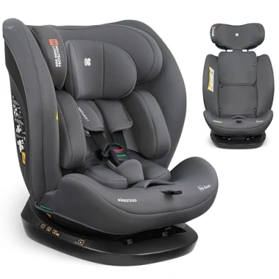 Immagine di Seggiolino auto KikkaBoo i Size EXPLORE 2, 40150 cm, Gruppo 0 1 2 3, Orientabile in avanti e all&#039;indietro, reclinabile, Imbracatura a 5 punti, Cuscino di sostegno, Grigio