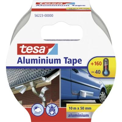 Immagine di Tesa 56223 00000 11 Nastro adesivo in alluminio Argento (L x L) 10 m 50 mm 1 pz.