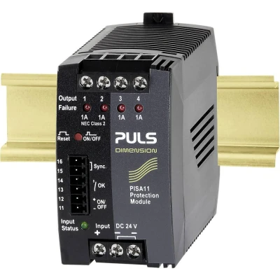 Immagine di PULS DIMENSION PISA11.401 Modulo di sicurezza 24 V/DC 1 A Num. uscite:4 x Contenuto pz.