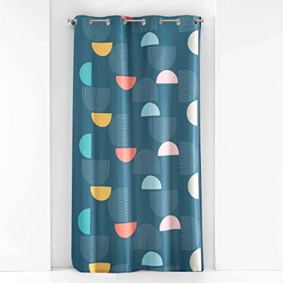 Immagine di Douceur d&#039;Intérieur, Tenda con occhielli (140 x 260 cm) Pop Art in poliestere stampata