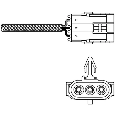Immagine di DELPHI ES10995 12B1 Sonda lambda a dito, riscaldato RENAULT: CLIO 1, 2, Kangoo I