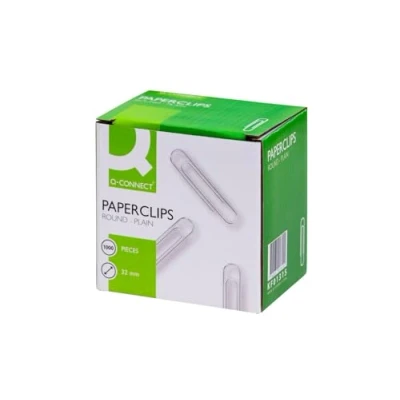 Immagine di PAPER CLIPS PLAIN 32MM 1000PK KF01315 By Q CONNECT