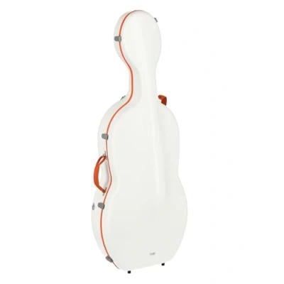 Immagine di Custodia per violoncello GEWA Pure in policarbonato FUN 4/4 bianco arancio