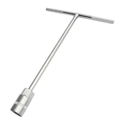 Immagine di Chiave a bussola, testa esagonale, lunga, 6 19 mm, con impugnatura T, portata profonda, 1 pz, argento