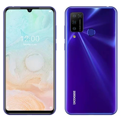 Immagine di Smartphone Offerta Android 10, DOOGEE N20 PRO (6GB + 128GB) Cellulare, Helio P60 Octa Core, Fotocamera AI Cinque 16 MP, Schermo FHD+ da 6,3 &quot;, Batteria 4400 mAh, Face ID Impronta Digitale GPS Viola