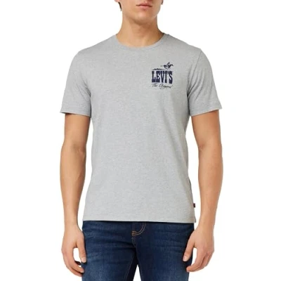 Immagine di Levi&#039;s Graphic Crewneck TEE Tshirt con stampa, Uomo, Taglia: Small, Archival