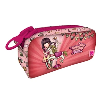 Immagine di SAFTA Astuccio con Maniglia Gigante Gorjuss Fairground Carousel 21,5 x 10,5 7 cm, Multicolore, 1127GJ01