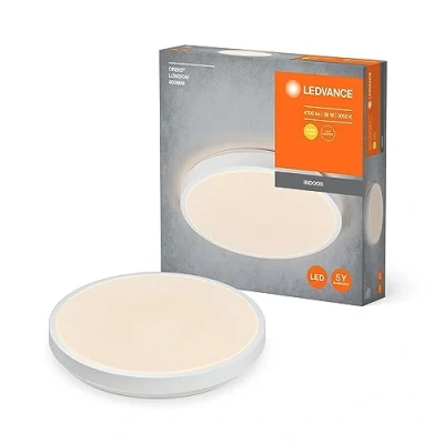 Immagine di LEDVANCE ORBIS LADAD LAD LED 480mm, bianca, 36W, 4150lm, bianca calda, distribuzione luce molto omogenea, lunga durata, modulo saldamente installato, round, classe di protezione IP20, 3000K