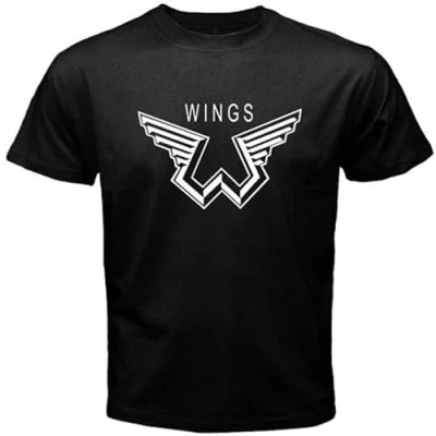 Immagine di TUOPUKEJI Paul Men&#039;s Tee McCartney Wings Logo The Beatle T Shirt Size L