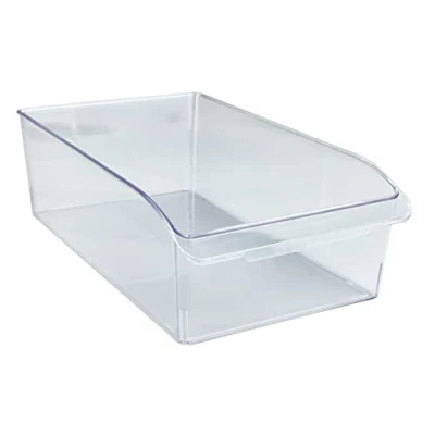 Immagine di Wenko Organizzatore per l&#039;armadio della Cucina Misura L, Contenitore Adatto e Lo scaffale in suddividere Gli Alimenti, Design Trasparente, 21x11x37cm, Robusto Pet