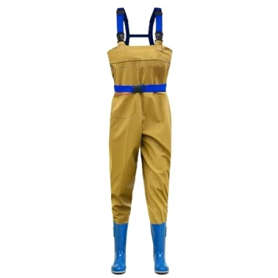 Immagine di Naturepanda Waders Pesca,Trampolieri da Pesca Donna,Waders Traspirante Stivale,Waders Petto,Impermeabile,Tracolla Regolabile,con Stivali,per Sportiva,Caccia,Fattorie