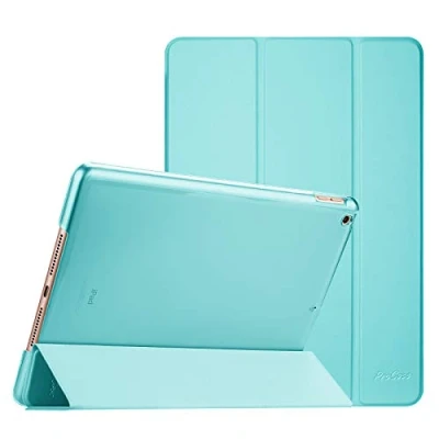 Immagine di ProCase Cover per iPad 9 2021/8 2020/7 2019/iPad 10.2 Custodia[A2602 A2603 A2604 A2605 A2270 A2428 A2429 A2430 A2197 A2198 A2200], Smart Sottile Leggero Traslucida Smerigliata Acqua