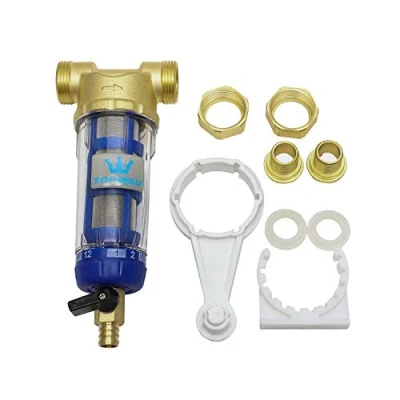 Immagine di TOPWAY Prefiltro d&#039;acqua Rubinetto filtro acqua a sedimenti lavabile e riutilizzabile Depuratore ad osmosi Acciaio inossidabile 60 micron 150202